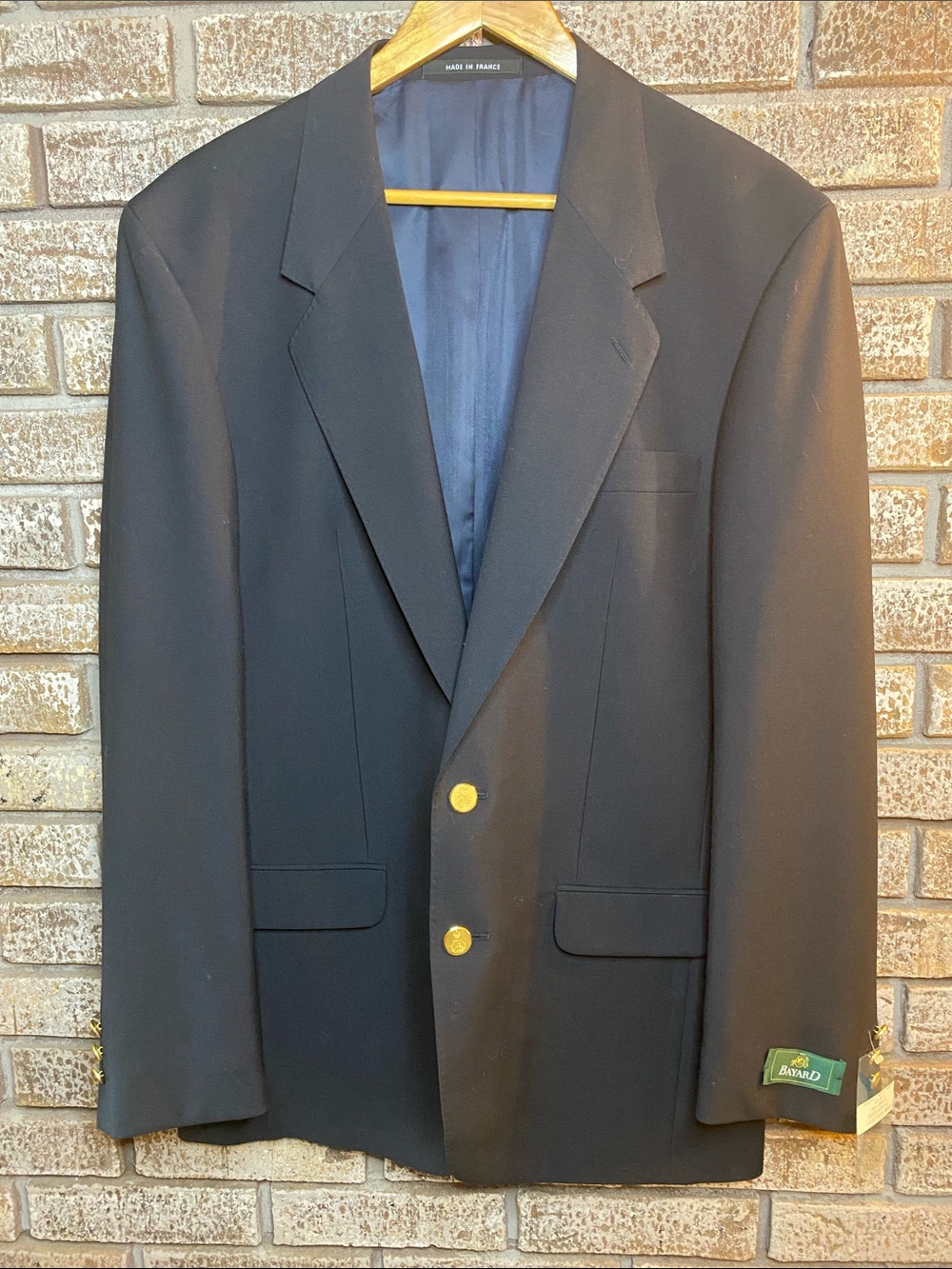 NWT Classic Unisex Black Blazer with Gold Buttons